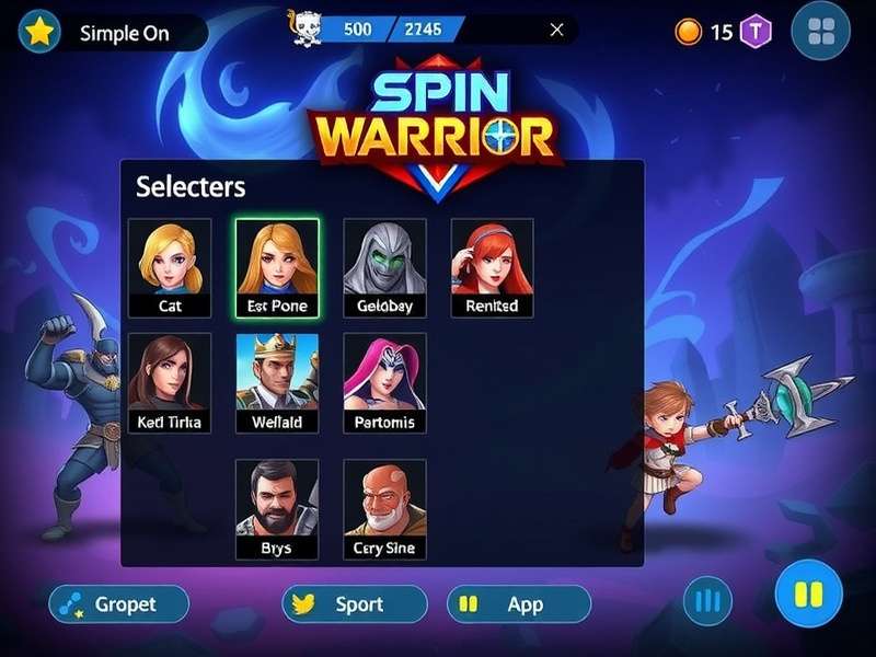 Heroic Spin Warrior Gameplay Screenshot